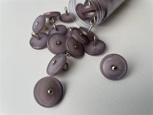 Øjeknap - blid lavendel, 15 mm